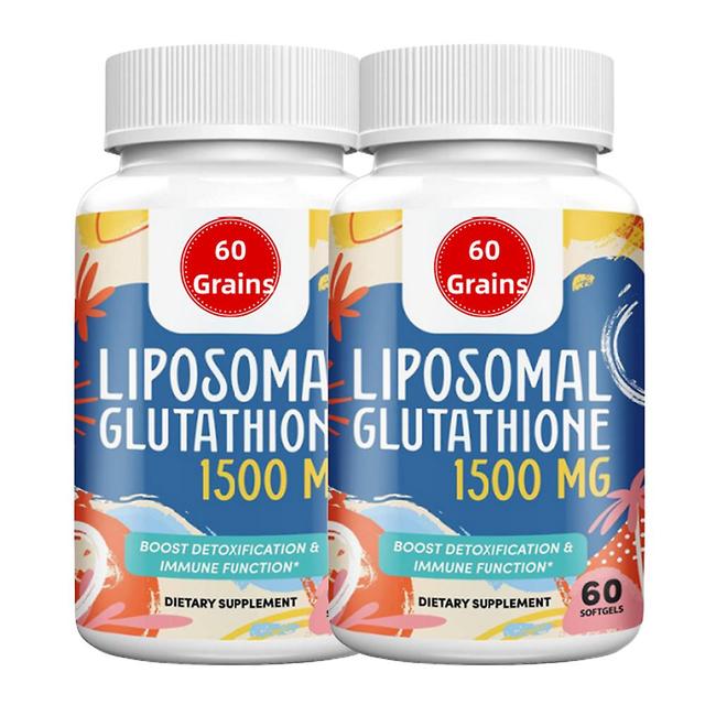 1500mg Glutationa Lipossomal | - Suplemento de Glutationa com Vitamina C - Master Antioxidant - Absorção Melhorada - 60 Comprimidos 2PCS on Productcaster.