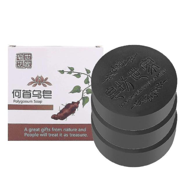 Hywl He Shou Wu Soap Hair Growth, Black & Thick Hair Fallopia Multiflora Shampoo He Shou Wu Shampoo Soap, He Shou Wu Extract Shampoo Deep Cleansing... on Productcaster.