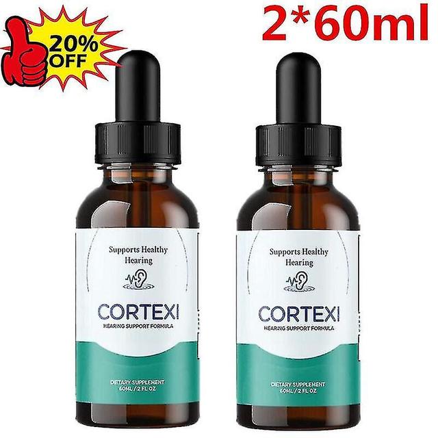 2 Pack - Cortexi Drops - For Ear Health, Hearing Support, Healthy Eardrum, 60ml on Productcaster.