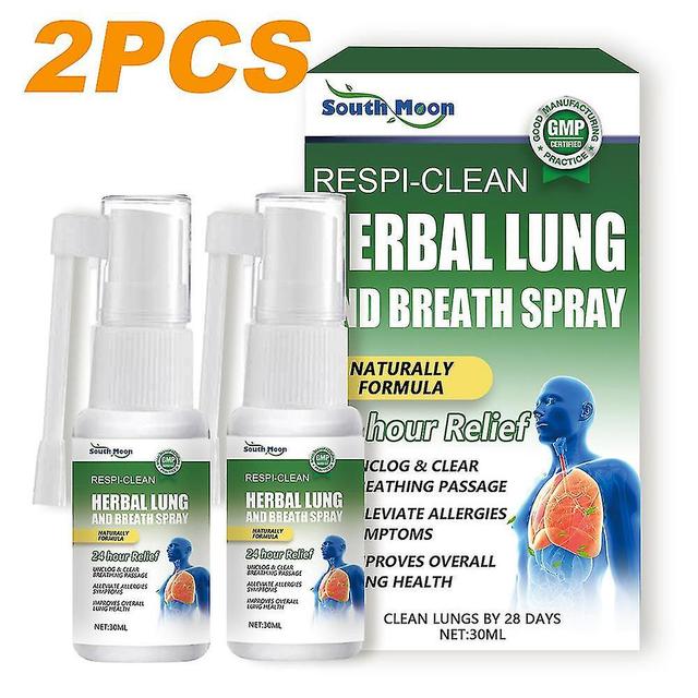 1/2Pcs Respinature System Herbal Lung Cleanse & Repair Spray Puissant Poumon Soutien Respiratoire Spray À Base de Plantes on Productcaster.