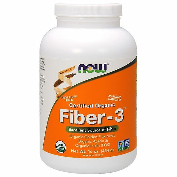 Now Foods Organic Fiber-3, 16 OZ (Pak van 3) on Productcaster.