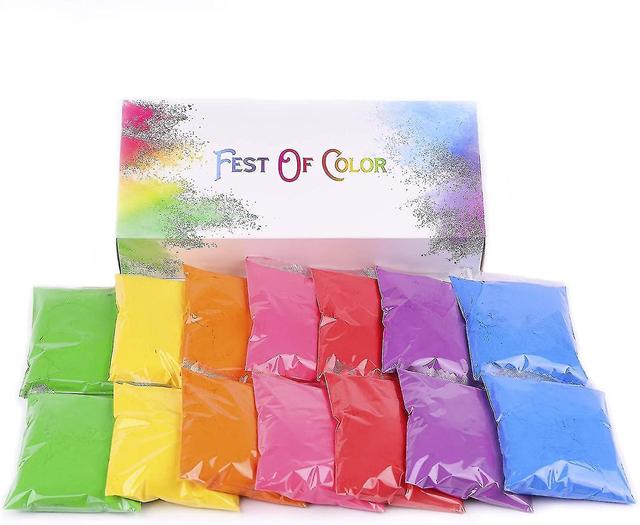 Kryc Festof 14 Pakketten, 50g Elk, 7 Holi, Voor Fotograpy, , Holi, , Regenboog, P on Productcaster.