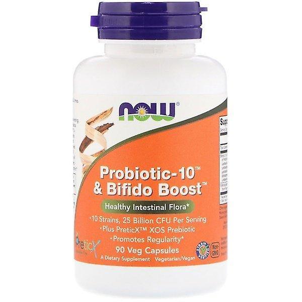 NOW Foods Ahora alimentos, Probiótico-10 & Bifido Boost, 25 mil millones, 90 cápsulas de Veg on Productcaster.