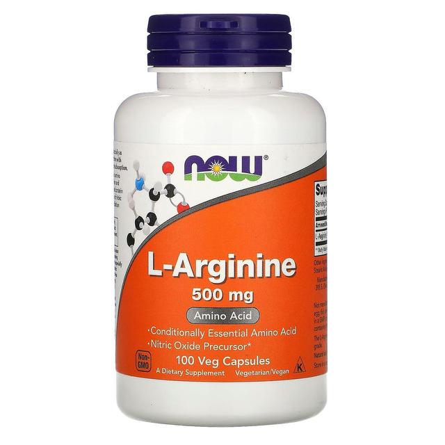 NOW Foods, L-Arginina, 500 mg, 100 Veg Capsule on Productcaster.