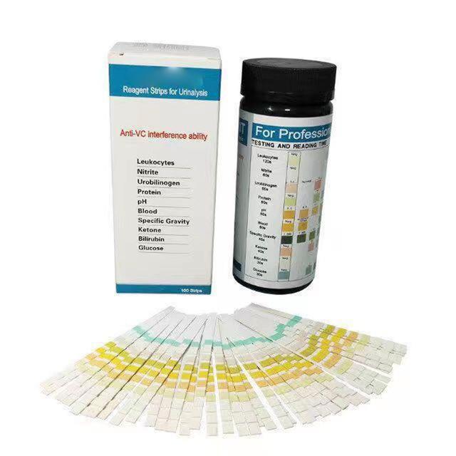 100pcs urine test analyse reagensstrip urine keton anti vc interferentie lichaamsvet analyse ph paper strip on Productcaster.