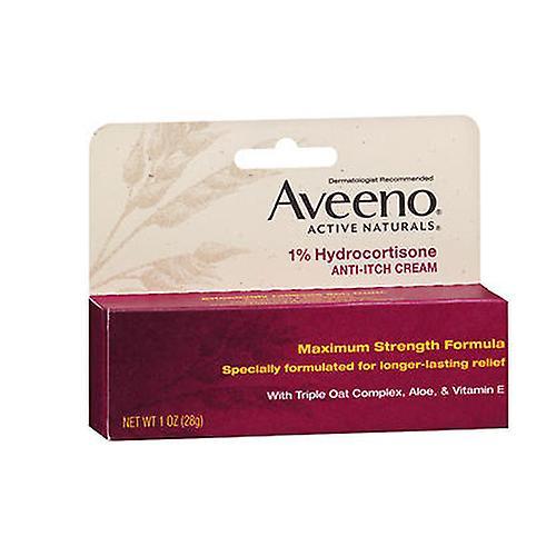 Aveeno Active Naturals 1% Hydrocortisone Anti-Itch Cream, 1 oz (Pack of 1) on Productcaster.