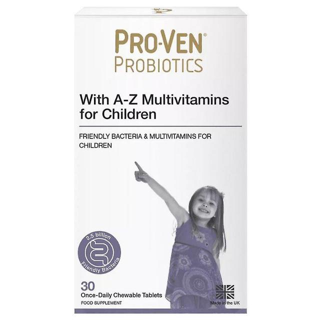 ProVen Probiotics Lactobacillius & Bifidus with A-Z Multivitamins Child Tabs 30 (PR04) on Productcaster.