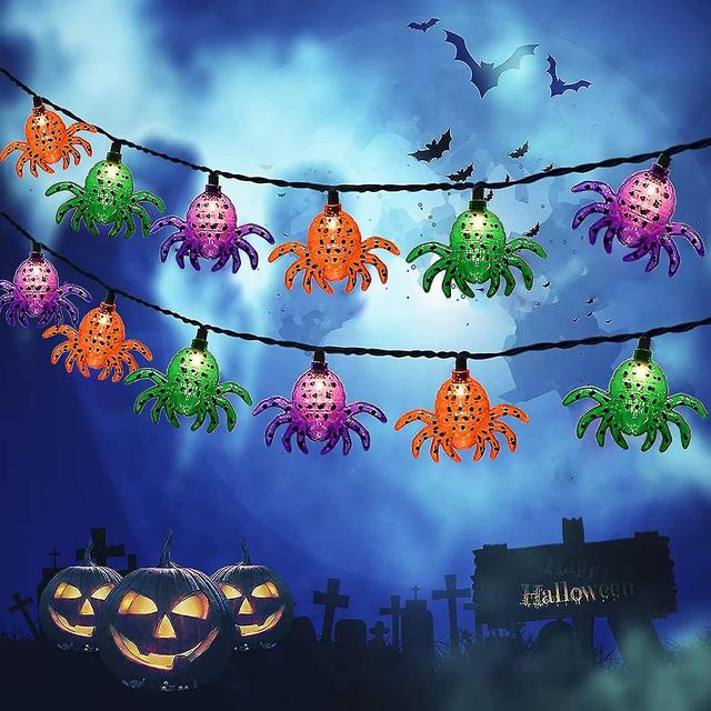 Halloween Pumpkin String Lights With Wizard Hat, 8.5ft Halloween Pumpkin Outdoor on Productcaster.