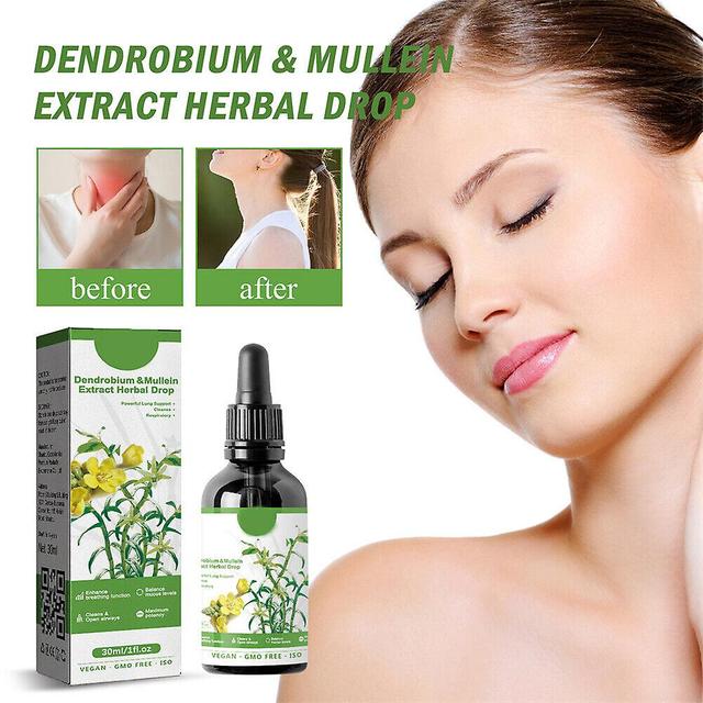 5* Dendrobium Mullein E*tract - Powerful Lung Cleanse Respiratory Herbal Drop Uk on Productcaster.