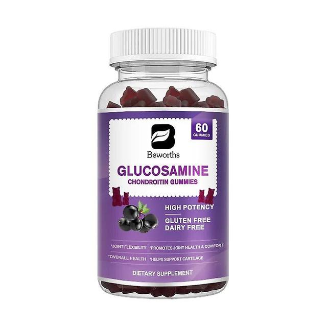 Tib Glucosamine Chondroitin Gummies With Msm & Elderberry Protect Joint,antioxidant Immune Supplement For Adult Tib 60 pcs on Productcaster.