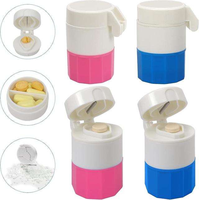 SCSYV Pill Cutter, Pill Crusher Splitter Grinder,[3 in 1] Multifunction Pill Splitter for Purse Pocket to Crushes Pills, Vitamins, Tablets, Supplem... on Productcaster.