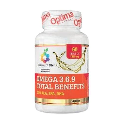 Colours of life Omega 3-6-9 Total Benefits 60 softgels of 1000mg on Productcaster.