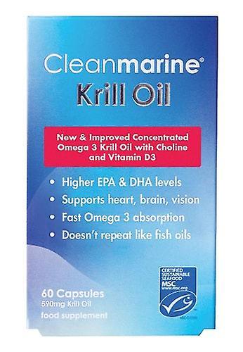 Clean Marine Renmarin krillolja 590mg 60's on Productcaster.