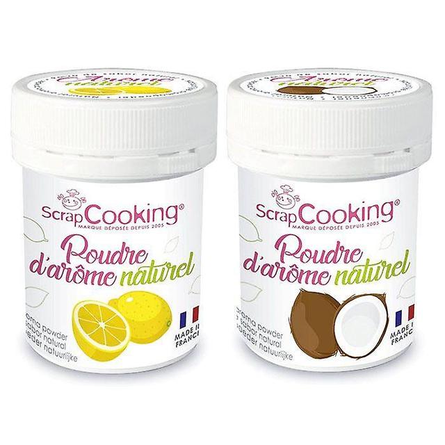 ScrapCooking Natural flavour powder 15 g x 2 - lemon & coconut on Productcaster.