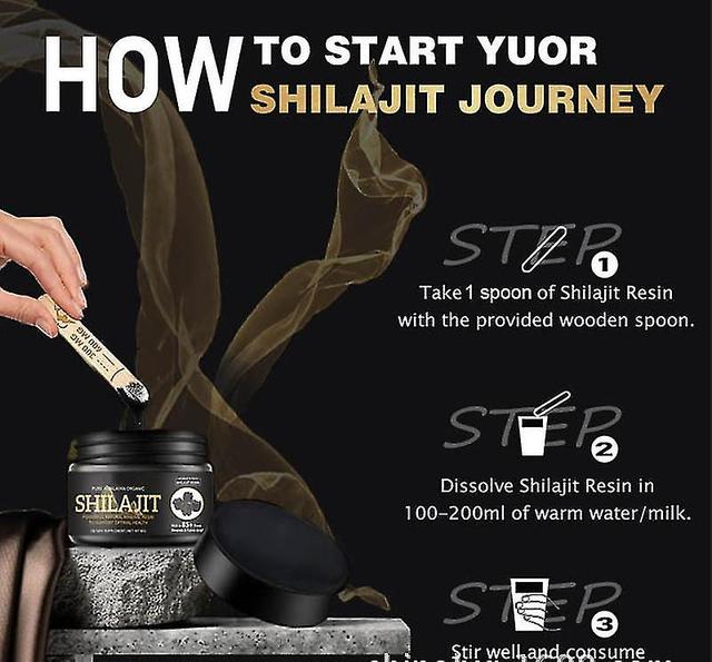 Shilajit Reines Himalaya-Bio-Shilajit-Harz, 100% Shilajit-Ergänzung in Goldqualität, natürliches Shilajit-Harz mit 85+ Spurenelementen und Fulvinsä... on Productcaster.