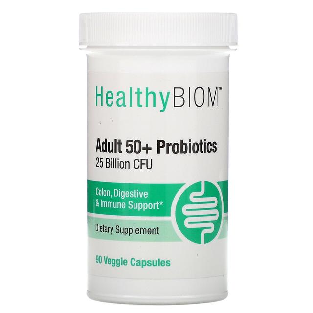 HealthyBiom, Adult 50+ Probiotics, 25 Billion CFU, 90 Veggie Capsules on Productcaster.