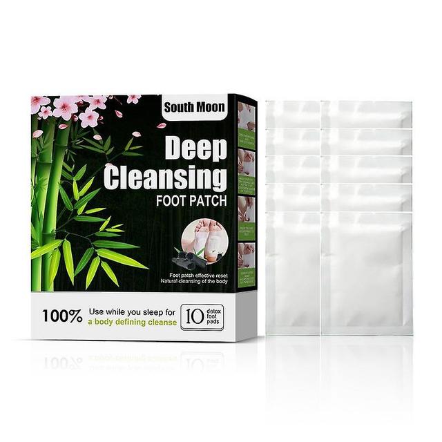 Beculerty Detox Foot Patch For Stress Relief & Deep Sleep Natural Detox Foot Pads With Bamboo Vinegar Help Remove Toxins And Cleanse Body 10pcs on Productcaster.