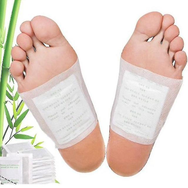 60pcs Ginger Foot Patches Bamboo Vinegar Wormwood Foot Patches Deep Cleansing Foot Pads for Stress R on Productcaster.