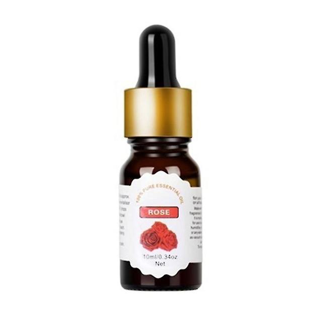 Youlaicai 12 Styles Essential Oil Relieve Stress Natural Water-soluble Flower Fruit 08 Rose on Productcaster.