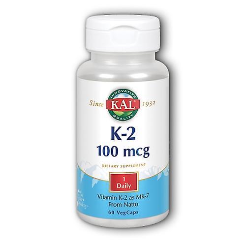 Kal K-2,100 mcg,60 Tabs (Pack of 4) on Productcaster.