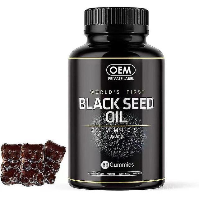 Szdkkj 60 Black Seed Oil Gummy Ma Oil Gummy Hair Gummy Bear Shape on Productcaster.