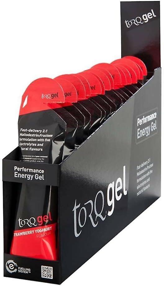 Torq Energy Gel Gluten-Free Vegan Natural Ingredients Performance Booster - Box of 15 Strawberry Yogurt on Productcaster.