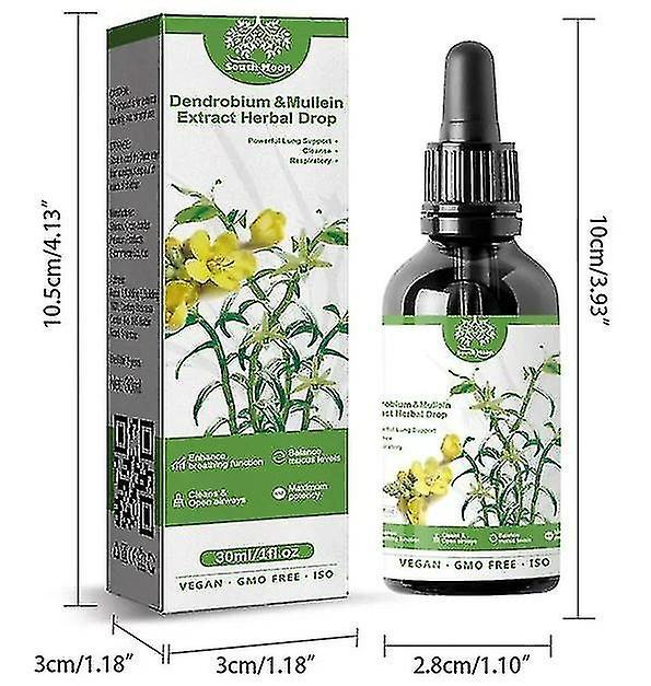 1/2/3pcs Clearbreath Dendrobium & Mullein Extract - Powerful Lung Support & Cleanse & Respiratory, Herbal Lung Health Essence, Clearbreath Dendrobi... on Productcaster.