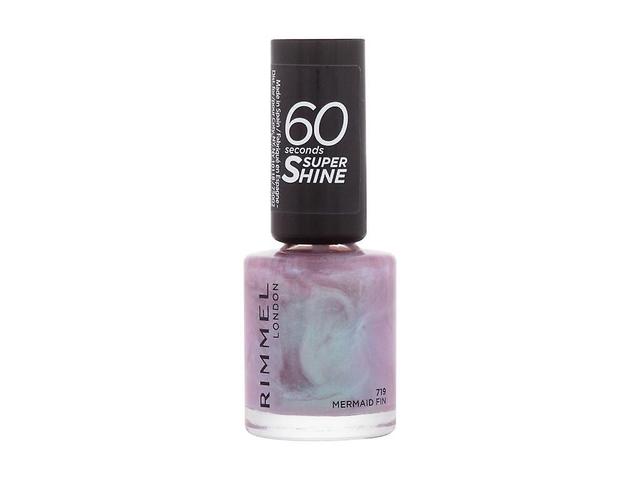 Rimmel London - 60 Seconds Super Shine 719 Mermaid Fin - Dla Kobiet, 8 ml on Productcaster.