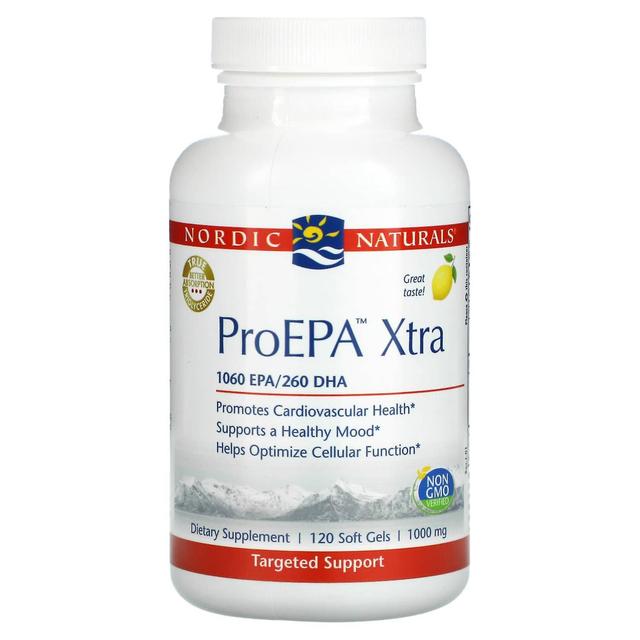 Nordic Naturals, ProEPA Xtra, Citron, 1 000 mg, 120 Mjuka Geler on Productcaster.