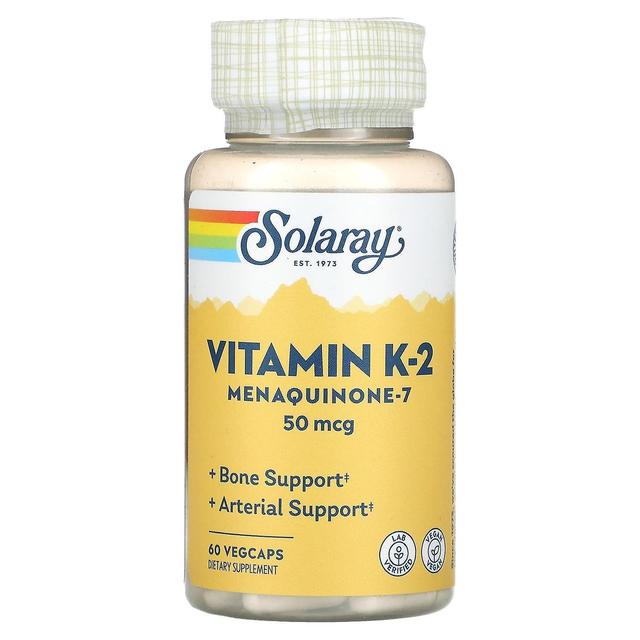 Solaray, Vitamin K-2 Menaquinone-7, 50 mcg, 60 VegCaps on Productcaster.