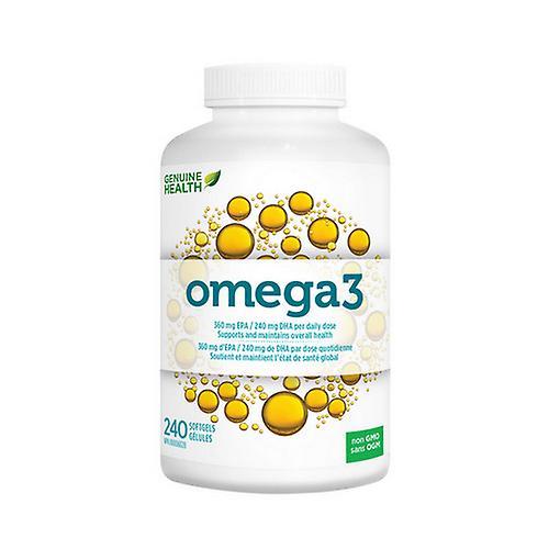 Genuine Health Oryginalne Zdrowie Omega3 ,240 Kapsułki żelowe on Productcaster.