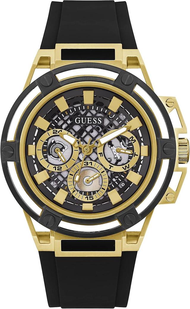 Guess GJETT herreklokke GW0423G2 svart on Productcaster.