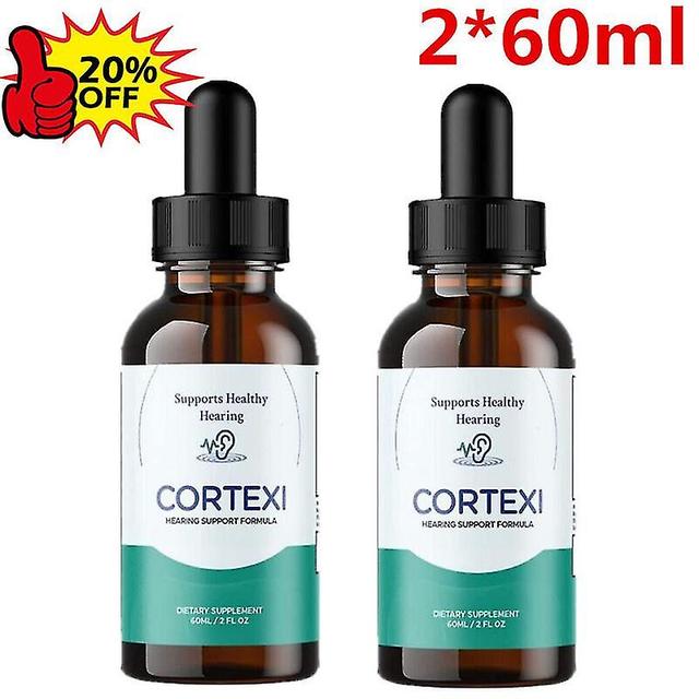 2 Pack - Cortexi Drops - For Ear Health, Hearing Support, Healthy Eardrum, 60ml on Productcaster.