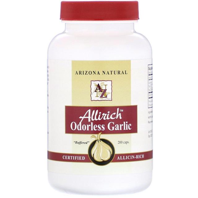 Arizona Natural, Allirich Odorless Garlic, 200 Capsules on Productcaster.