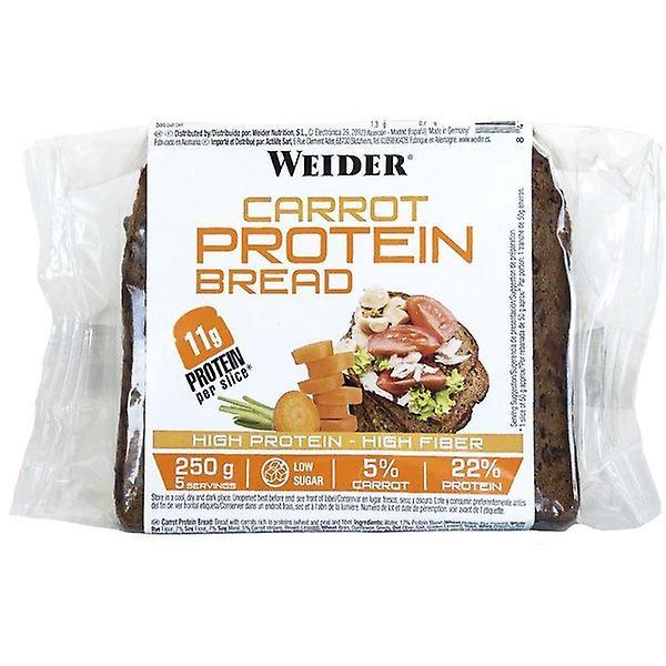 Weider Protein Bread Carrot 250 Gr (5 Slices) - Protein Bread With 11g Of Protein + 5% Carrot Per Slice / With Fiber And Low In Sugars on Productcaster.