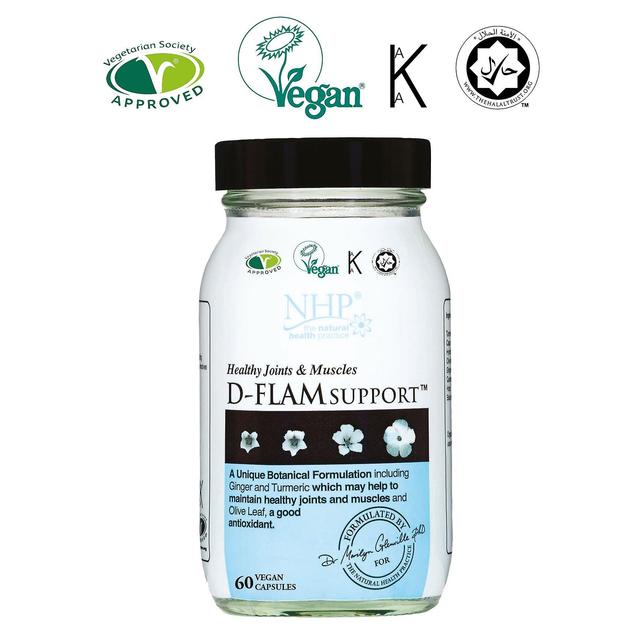 Natural Health Practice NHP, D-Flam Support, 60 Capsules on Productcaster.