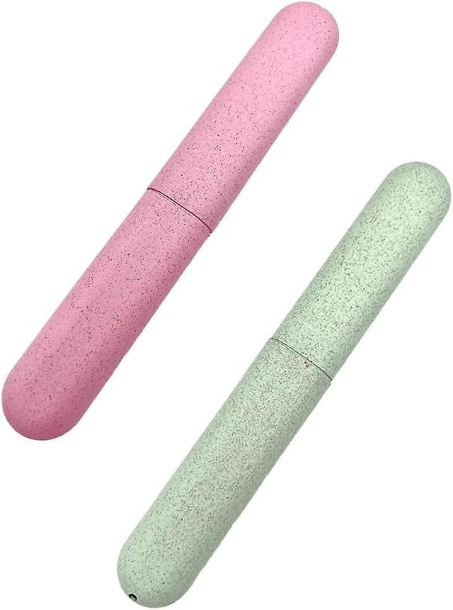 2 Pcs Tui Brosse Dents, Portable Tui Brosse A Dent, Etuis De Protection Pour Tte De Brosse Dents Pour Voyages, Famille on Productcaster.