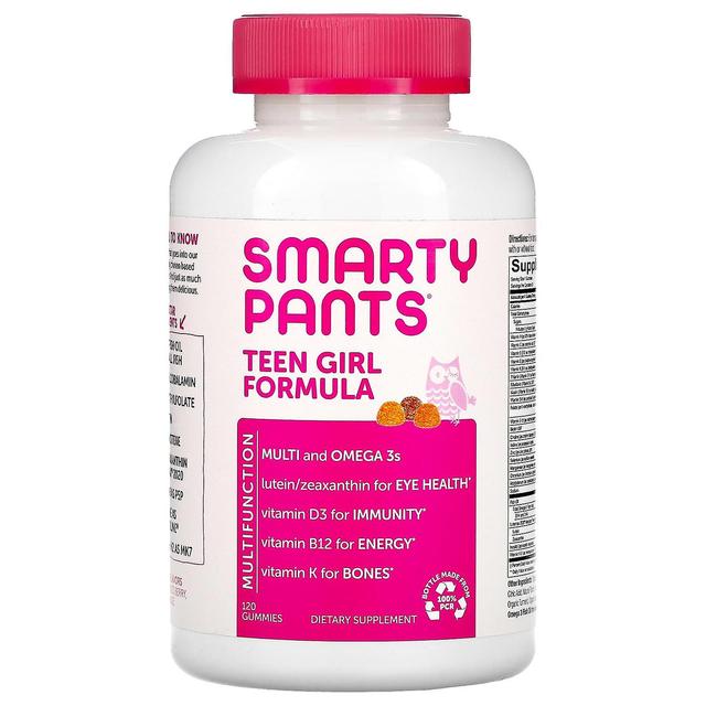 SmartyPants, Teen Girl Formula, Citronlime, Blandat bär och Apelsin, 120 Gummies on Productcaster.