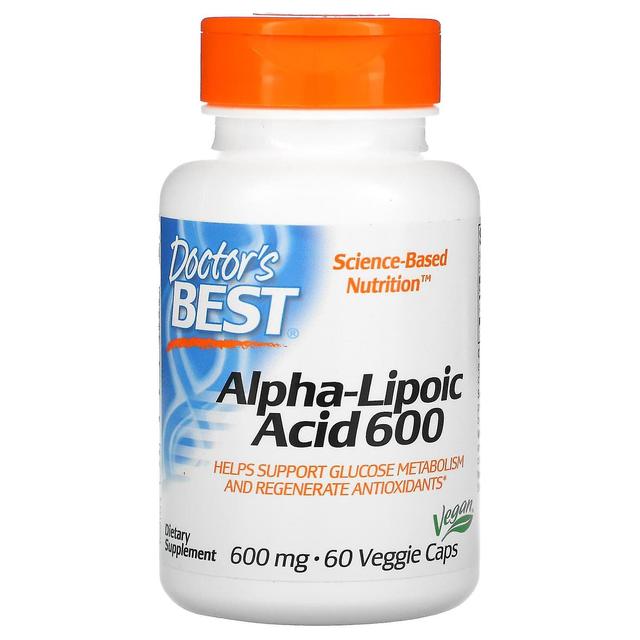 Doctor's Best, Alpha-Lipoic Acid, 600 mg, 60 Veggie Caps on Productcaster.