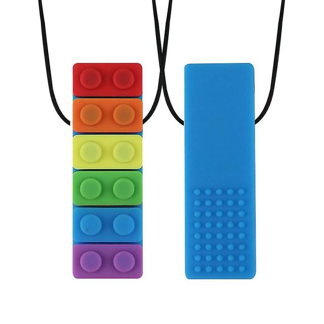 3pcs Sensory chew necklace for toddlers with autism and chewing needs, oral motor chewable tablets Type 6 on Productcaster.