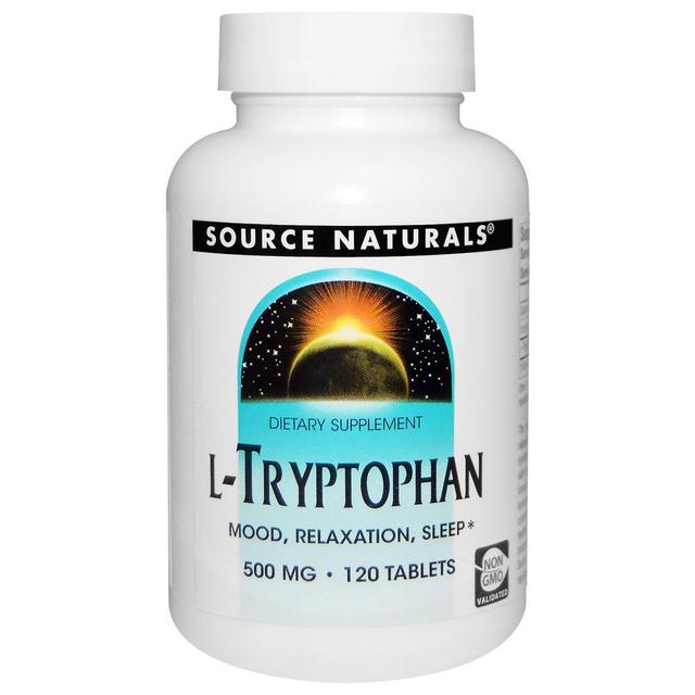 Source Naturals, L-Tryptophan, 500 mg, 120 Tablets on Productcaster.