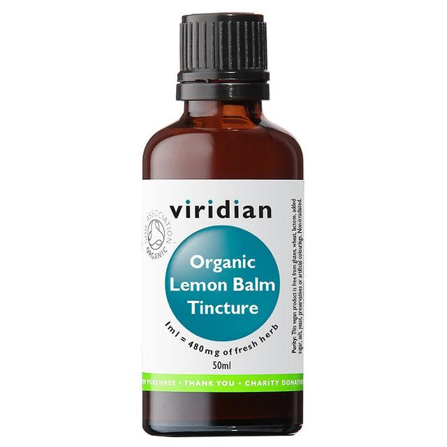 Viridian organic lemon balm tincture on Productcaster.