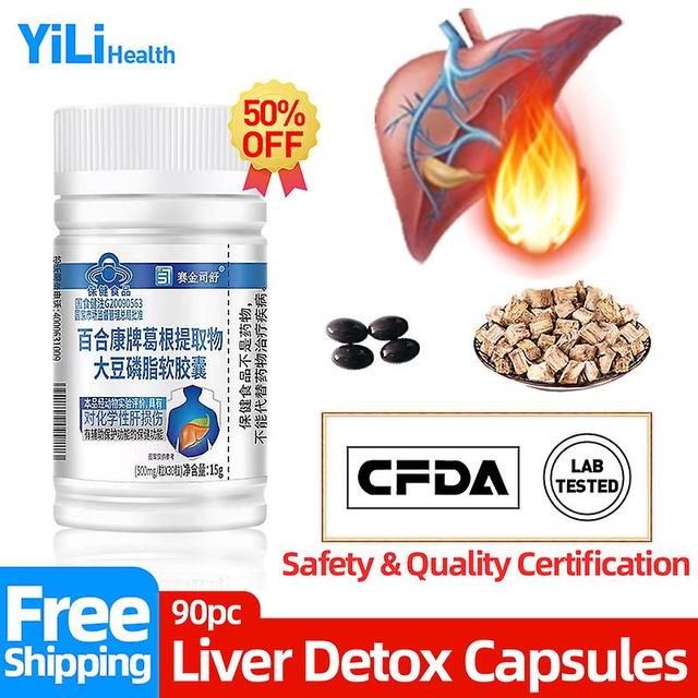 Jinzhaolai Liver Clean Treatment Capsule Liver Cleanse Detox Supplements Kudzu Root Detoxification Pueraria Mirifica Medicine Cfda Approve 2bottles... on Productcaster.