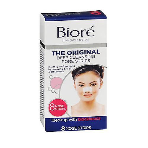 Biore Deep Cleansing Pore Strips til næse, 8 hver (pakke med 1) on Productcaster.