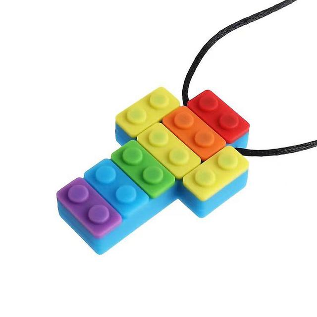 3pcs Sensory chew necklace for toddlers with autism and chewing needs, oral motor chewable tablets Type 16 on Productcaster.