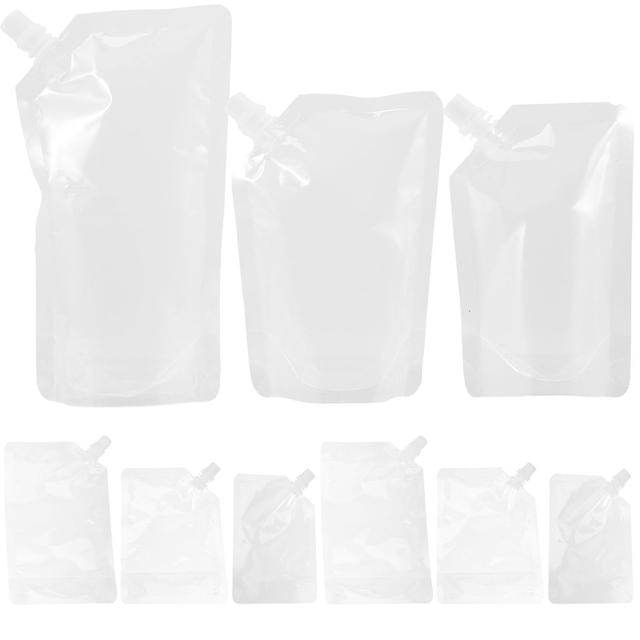 50pcs Drink Pouch Adult Party Favor Reclosable Ice Drink Hot Drink Storage Bag on Productcaster.