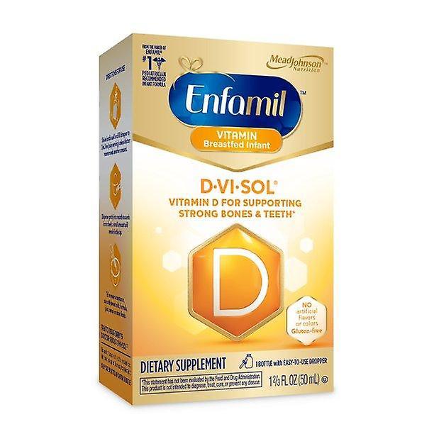 Enfamil d-vi-sol vitamin d drops for infants, supports strong bone health, 50 ml dropper bottle on Productcaster.