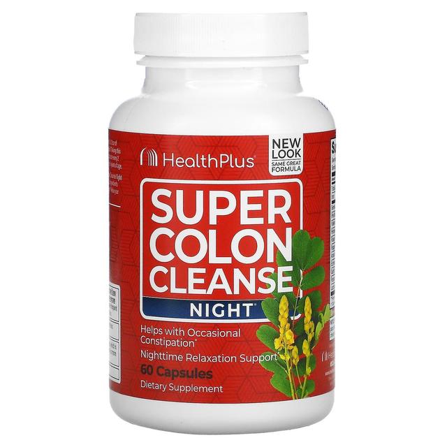 Health Plus Inc. Health Plus Inc., Super Colon Cleanse, Yö, 60 kapselia on Productcaster.