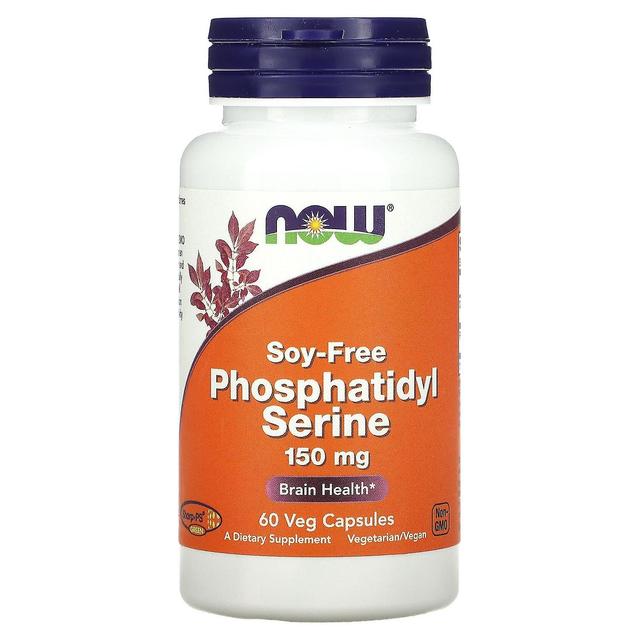 NOW Foods, Phosphatidyl Serine, Soy-Free, 150 mg, 60 Veg Capsules on Productcaster.