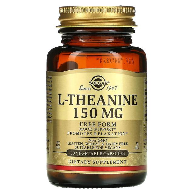 Solgar, L-Theanine, Free Form, 150 mg, 60 Vegetable Capsules on Productcaster.